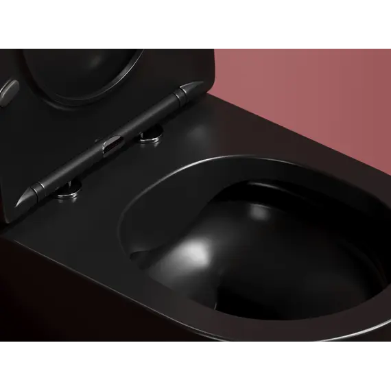 Подвесной унитаз Ceramica Nova  Modena  Rimless (цвет Черный Матовый)