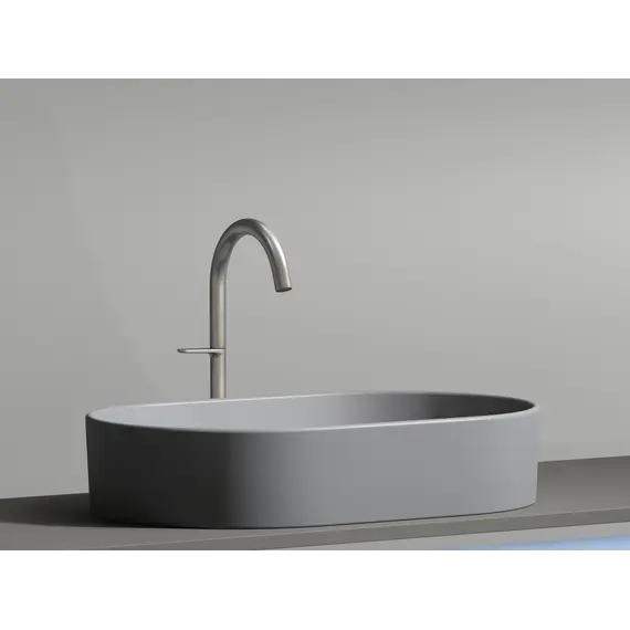 Умывальник чаша Ceramica Nova накладная овальная (цвет Антрацит Матовый) Element 608*385*122мм