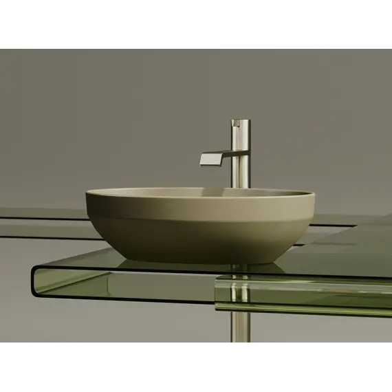 Умывальник чаша Ceramica Nova накладная овальная (цвет Капучино Матовый) Element 502*363*145мм