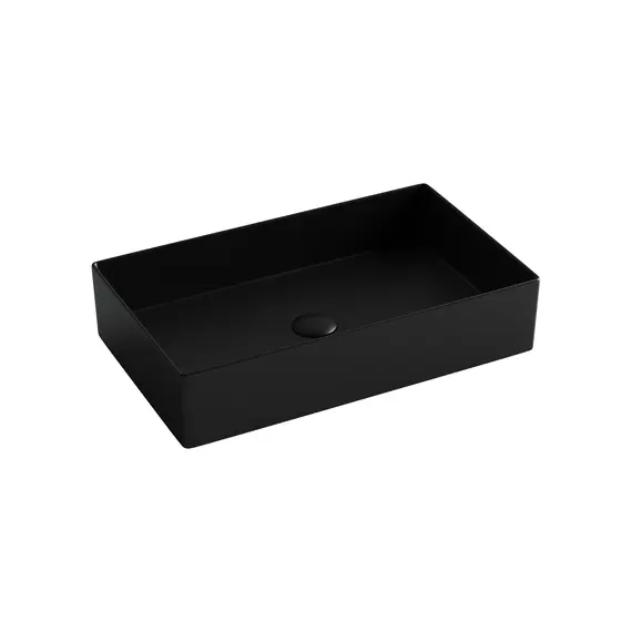 Раковина Ceramica Nova накладная прямоугольная 601*361*130, без перелива, цвет черный матовый, арт. CN6070MB