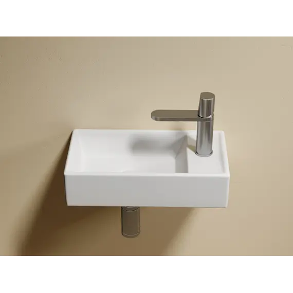 Умывальник подвесной Ceramica Nova L/R  ,белый матовый Element 407*217*100