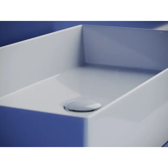 Раковина Ceramica Nova накладная прямоугольная 701*361*130, без перелива, цвет белый, арт.CN6071