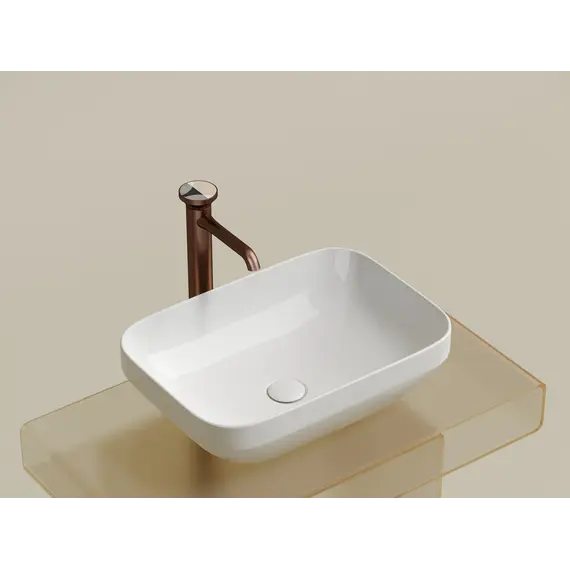 Умывальник чаша Ceramica Nova накладная прямоугольная Element 500*359*145мм