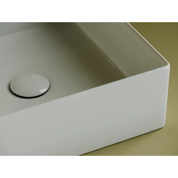 Раковина Ceramica Nova накладная квадратная 361*361*130, без перелива, цвет белый, арт.СN6068