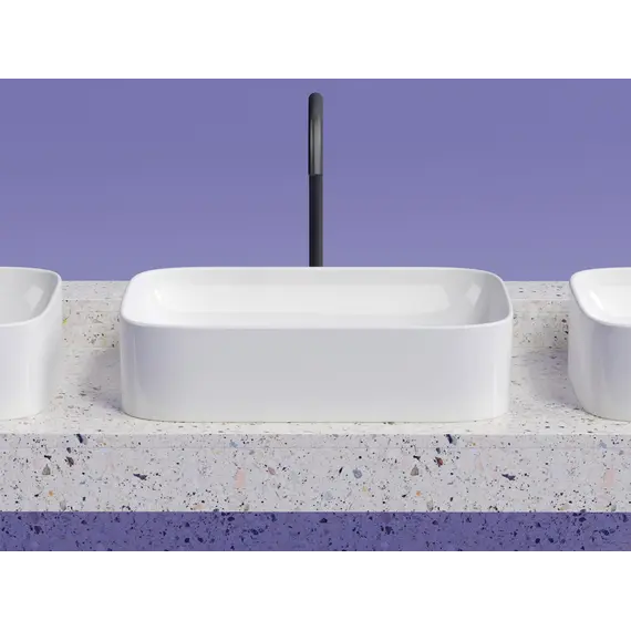 Умывальник чаша Ceramica Nova накладная прямоугольная Element 605*380*150мм