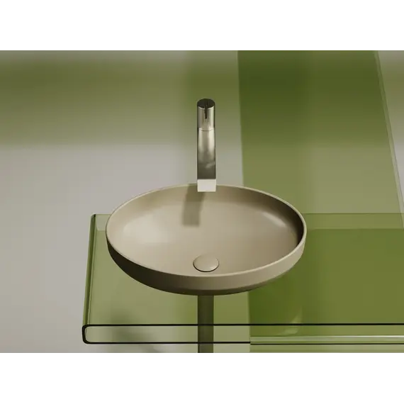 Умывальник чаша Ceramica Nova накладная овальная (цвет Капучино Матовый) Element 502*363*145мм