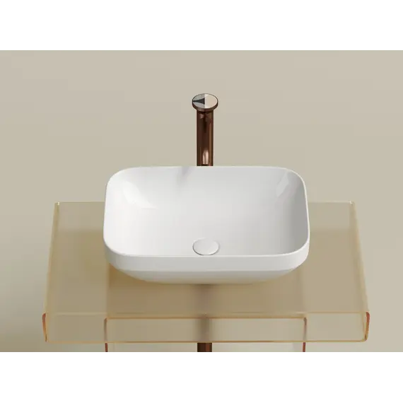 Умывальник чаша Ceramica Nova накладная прямоугольная Element 500*359*145мм