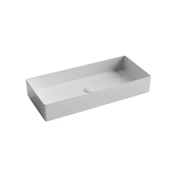 Раковина Ceramica Nova накладная прямоугольная 801*361*130, без перелива, цвет белый
