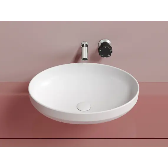 Умывальник чаша Ceramica Nova накладная овальная (цвет Белый Матовый) Element 502*363*145мм