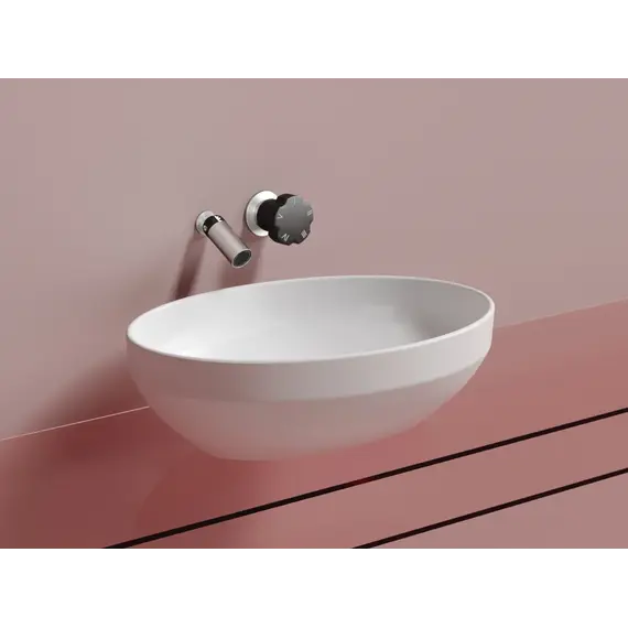 Умывальник чаша Ceramica Nova накладная овальная (цвет Белый Матовый) Element 502*363*145мм