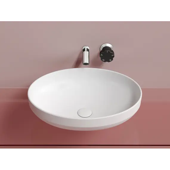 Умывальник чаша Ceramica Nova накладная овальная (цвет Белый Матовый) Element 502*363*145мм