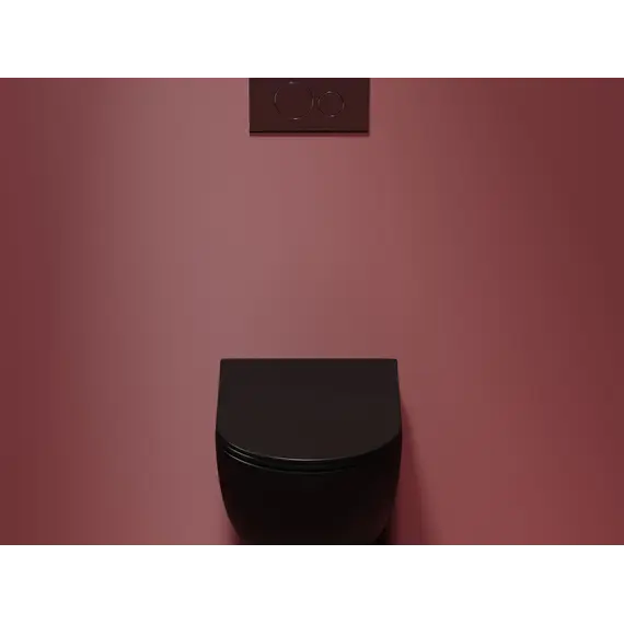 Подвесной унитаз Ceramica Nova  Modena  Rimless (цвет Черный Матовый)