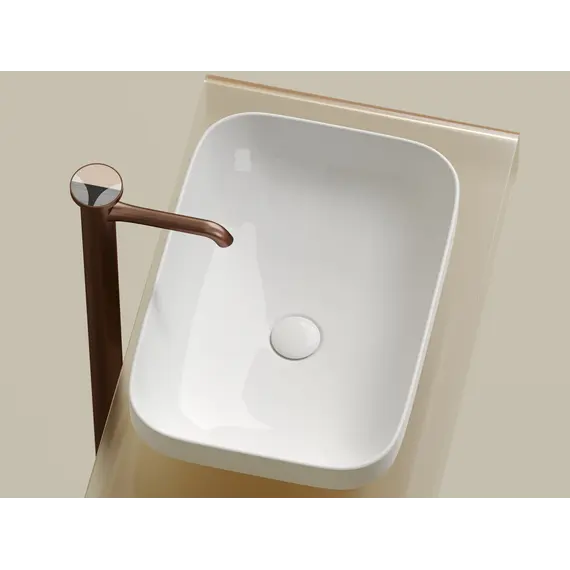 Умывальник чаша Ceramica Nova накладная прямоугольная Element 500*359*145мм