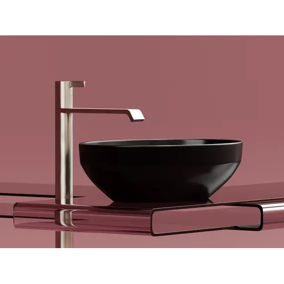 Умывальник чаша Ceramica Nova накладная овальная (цвет Черный Матовый) Element 502*363*145мм