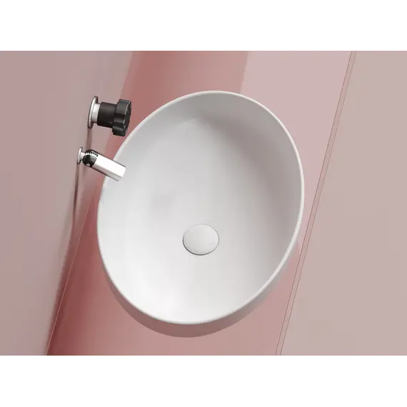 Умывальник чаша Ceramica Nova накладная овальная (цвет Белый Матовый) Element 502*363*145мм