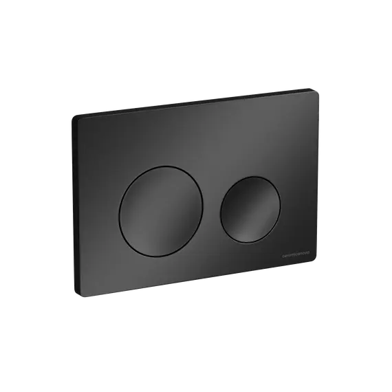 Кнопка смыва CERAMICANOVA Balance, клавиши Circle, цвет черный матовый, арт. CN12-001MB