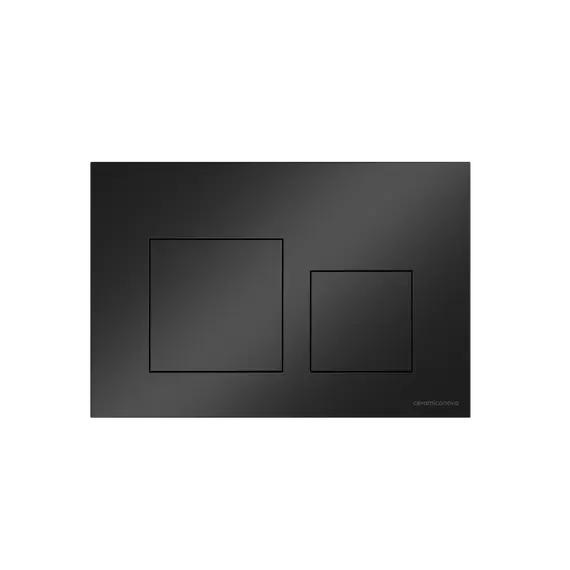 Кнопка смыва CERAMICANOVA Balance, клавиши Square, цвет черный матовый, арт.CN12-002MB
