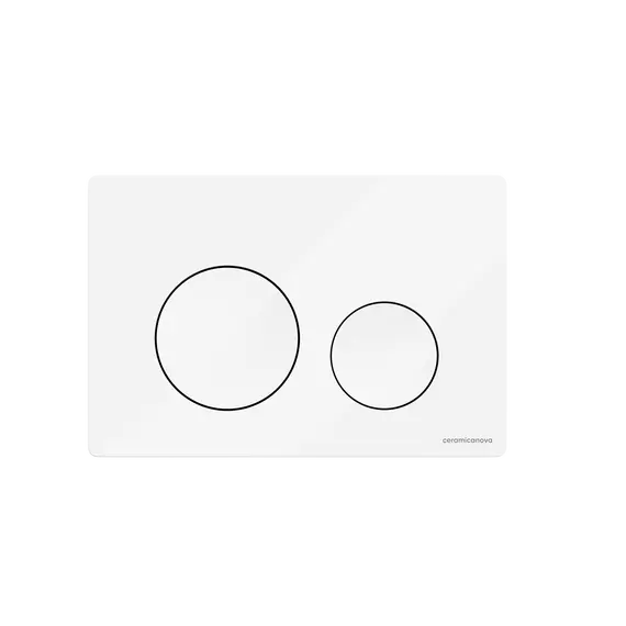 Кнопка смыва CERAMICANOVA Balance, клавиши Circle, цвет белый глянцевый, арт. CN12-001W