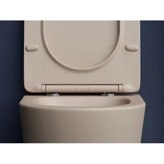 Подвесной унитаз CERAMICANOVA Balearica Rimless (цвет Капучино Матовый)