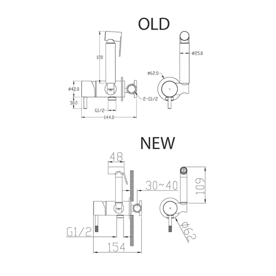 Душ  гигиенический BOHEME UNO 467-CR