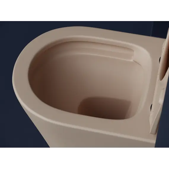 Подвесной унитаз CERAMICANOVA Balearica Rimless (цвет Капучино Матовый)