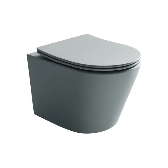 Подвесной унитаз CERAMICANOVA Balearica Rimless (цвет Антрацит Матовый)