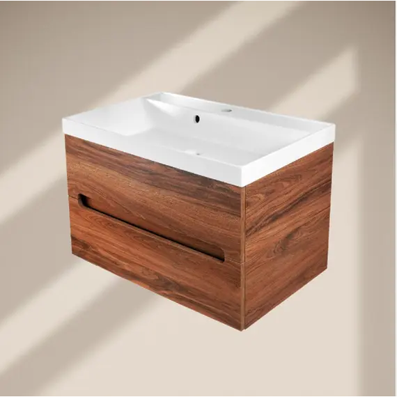 Тумба  подвесная ACWEN TORNO 60/80  дерево Engadina с раковиной