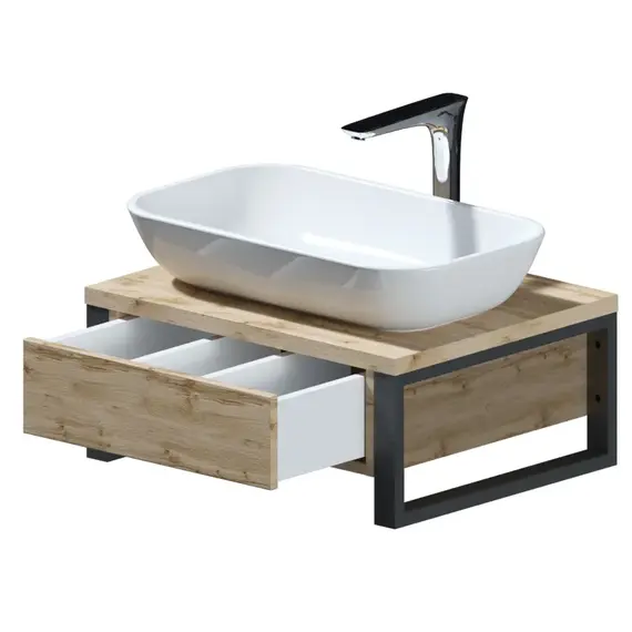 Тумба подвесная 1Marka GRUNGE LOFT дуб вотан