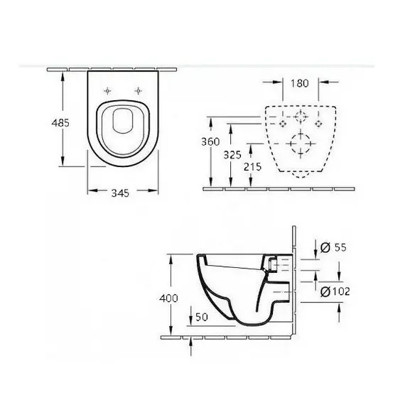 Унитаз подвесной ESBANO TIRON-C
