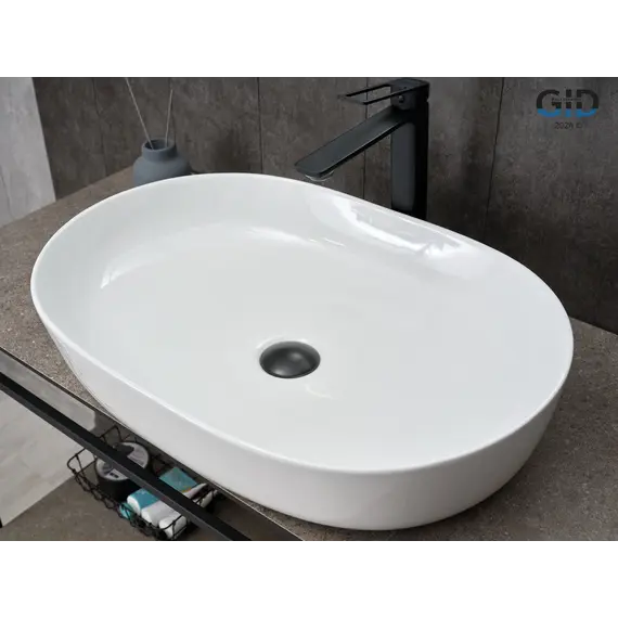 Накладная белая раковина для ванной Gid D1348