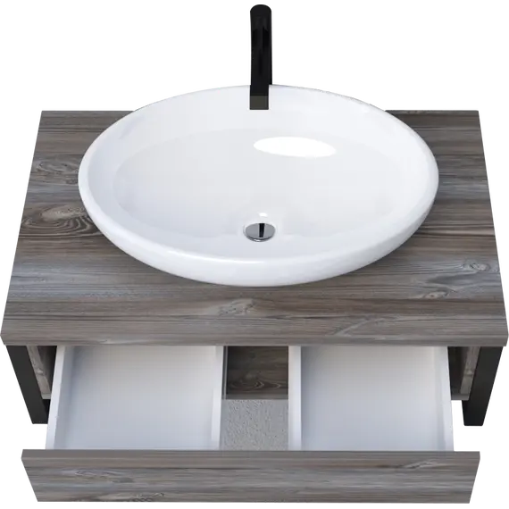 Тумба подвесная 1Marka GRUNGE LOFT дуб намибия