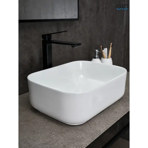 Накладная белая раковина для ванной Gid N1335