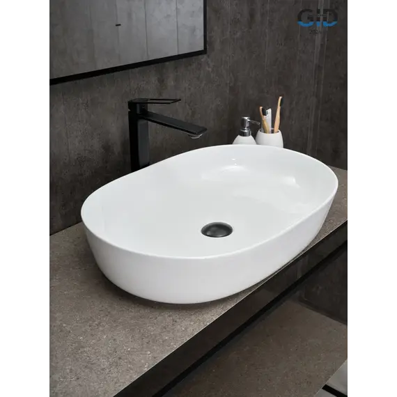 Накладная белая раковина для ванной Gid D1348