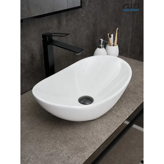 Накладная белая раковина для ванной Gid N9133