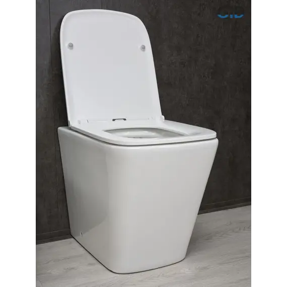 Приставной безободковый унитаз микролифт дюропласт Gid TRS-264