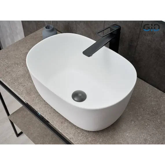 Накладная белая матовая раковина для ванной Gid N9302wg