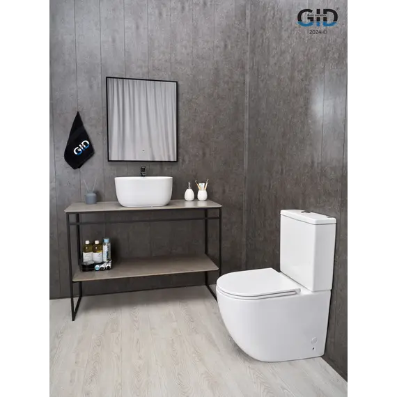 Накладная белая матовая раковина для ванной Gid N9302wg