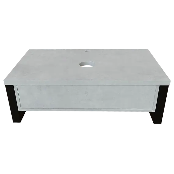 Тумба подвесная 1Marka GRUNGE LOFT бетон светлый