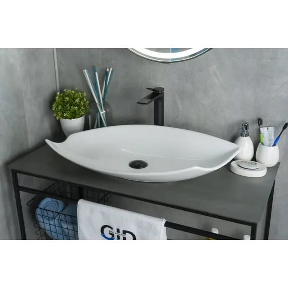 Накладная белая раковина для ванной Gid N9178