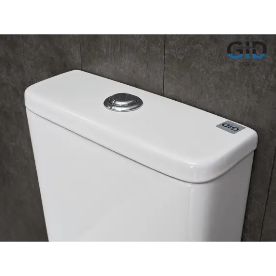 Напольный унитаз белый безободковый микролифт дюропласт Gid Tn2124