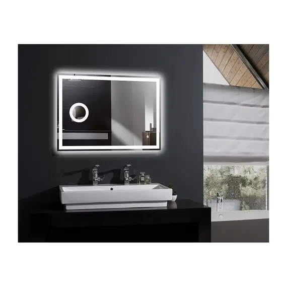 Зеркало Esbano с подсветкой, увел. линзой ES-3429KDF 100*70