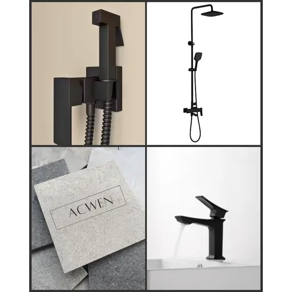 Душ гигиенический ACWEN 82216B черный матовый