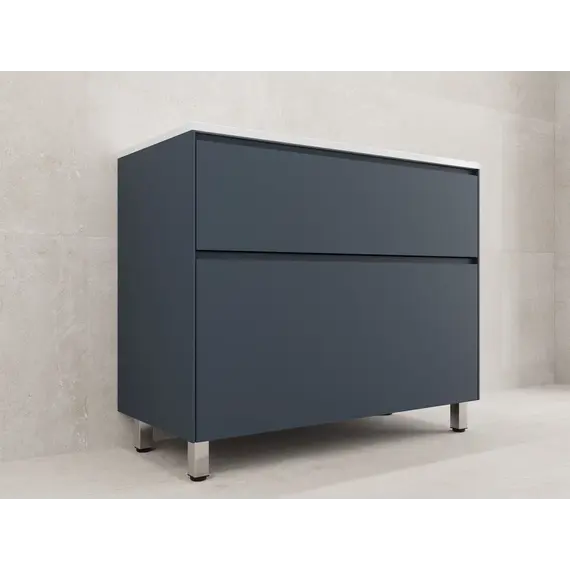 Тумба напольная Style line "ЛИМА " эмаль, с раковиной LINE, 2 ящ., PLUS, графит