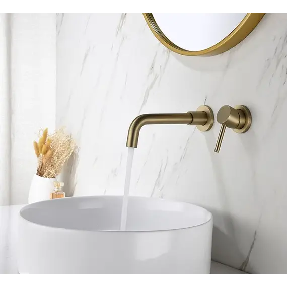 Смеситель для раковины скрытого монтажа ACWEN 6605C матовое золото