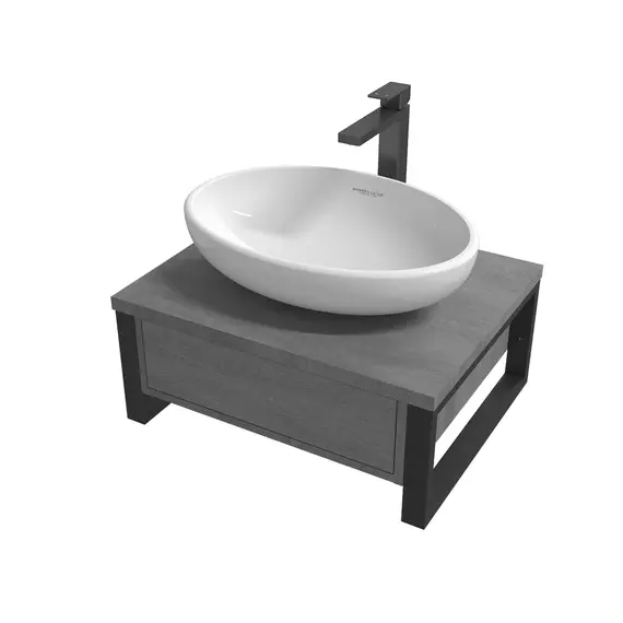 Тумба подвесная 1Marka GRUNGE LOFT  1в.я Бетон лофт