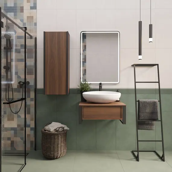 Тумба подвесная 1Marka GRUNGE LOFT  1в.я Орех