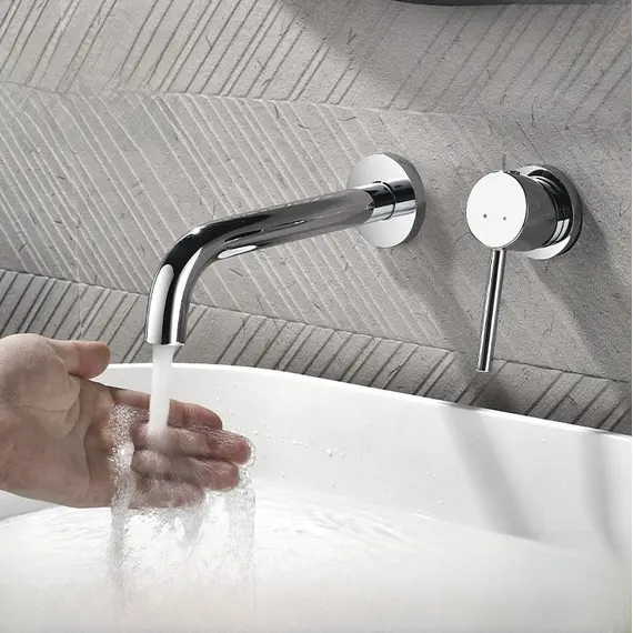 Смеситель для раковины скрытого монтажа ACWEN 6605A хром