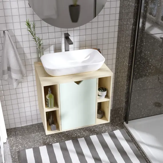 Тумба подвесная 1Marka Delta Мята софт