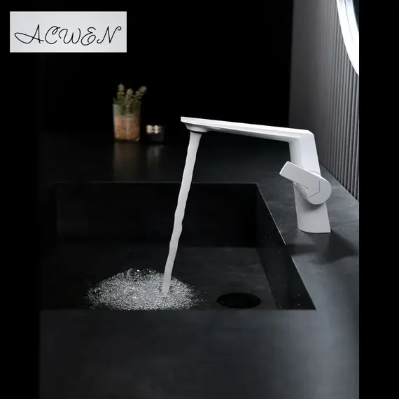 Смеситель для раковины ACWEN BN61E белый