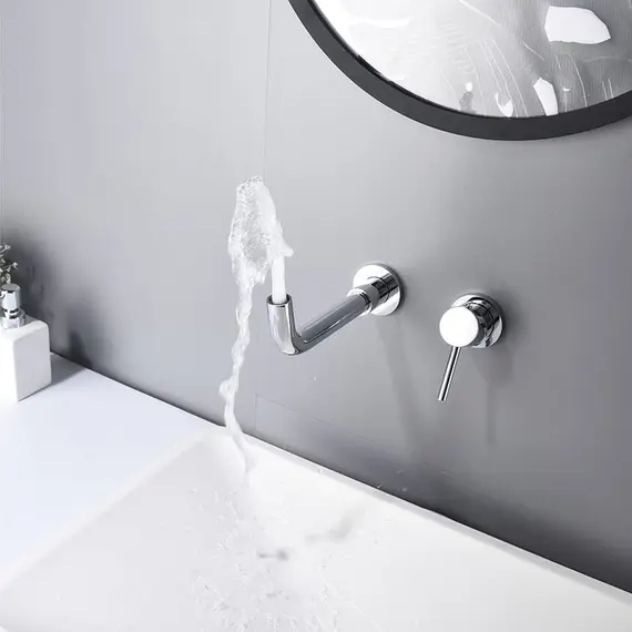 Смеситель для раковины скрытого монтажа ACWEN 6605A хром